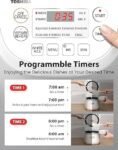 Toshiba Mini Rice Cooker, 3 Cups Uncooked Small Rice Cooker, Steamer &amp; Warmer, With Fuzzy Logic And One-Touch Cooking, 24 Hour Delay Timer And Auto Keep Warm Feature