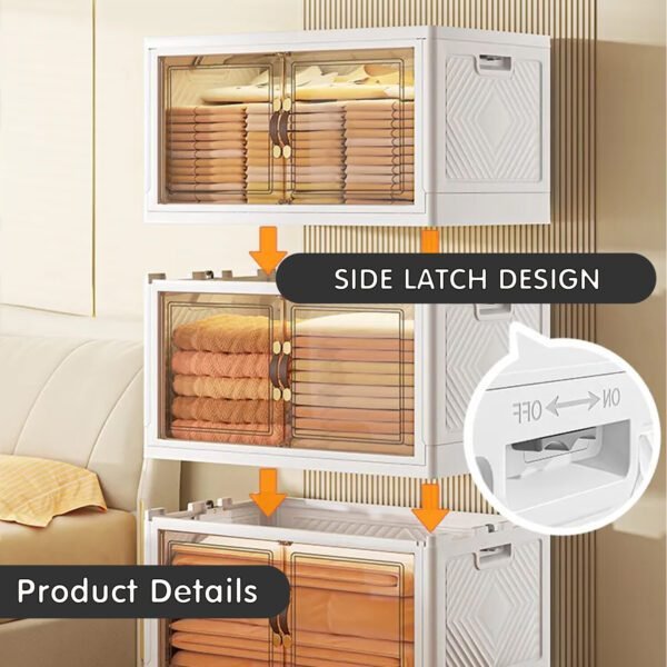 DR.STORAGE 3/5 Layers Large Capacity Storage Cabinet Folable Storage Cabinet Almari Pakaian