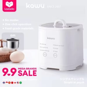kawu egg steamer egg boiler househol electric egg cooker half-boiled Smart Timing Periuk telur 7 modes