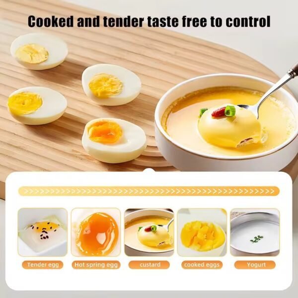 kawu egg steamer  egg boiler househol electric egg cooker half-boiled Smart Timing Periuk telur 7 modes